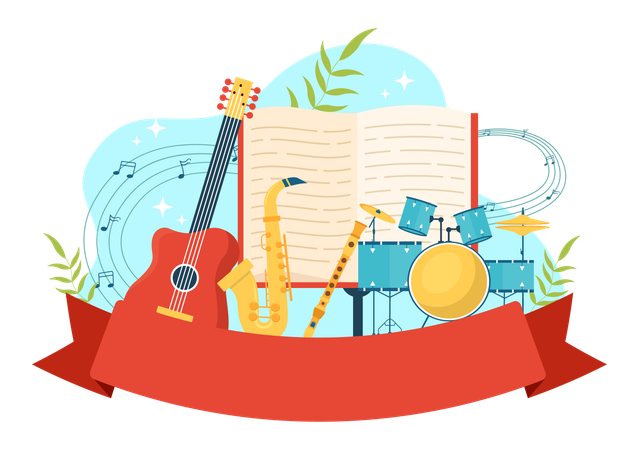 Music school  イラスト