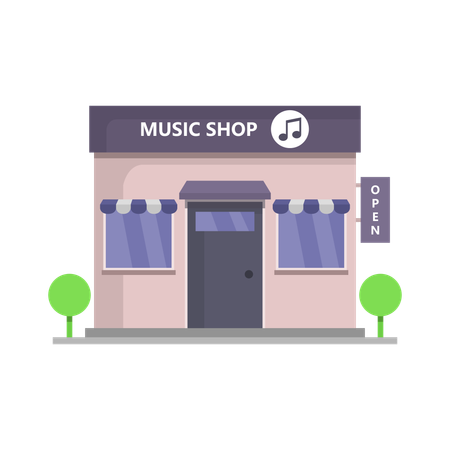 Music Shop  Illustration
