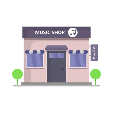Music Shop  Illustration