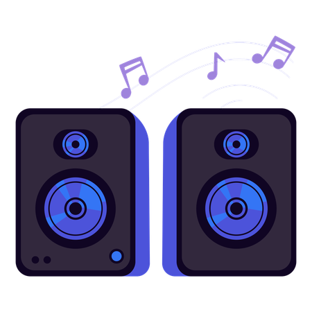 Music speaker  Illustration