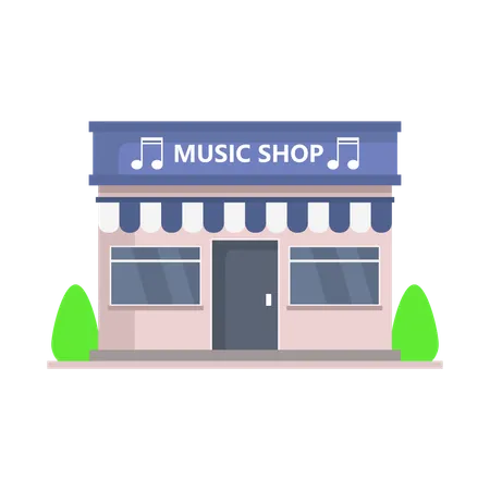 Music Store  일러스트레이션