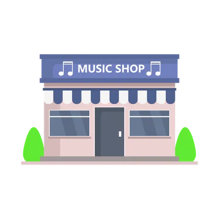 Music Store  Illustration