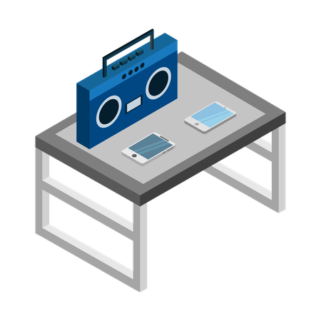 Music table  Illustration