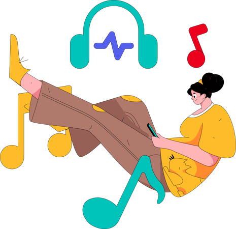 Musica d'ascolto femminile  Illustration