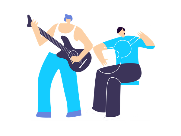 Musical band  Illustration