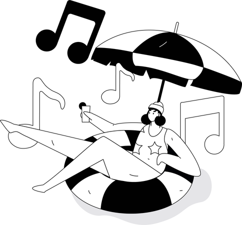 Garçon musical  Illustration