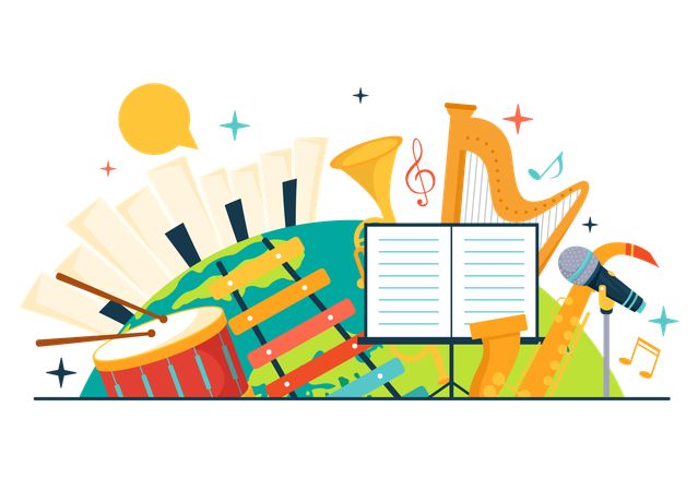Musical Diversity Celebration  Illustration