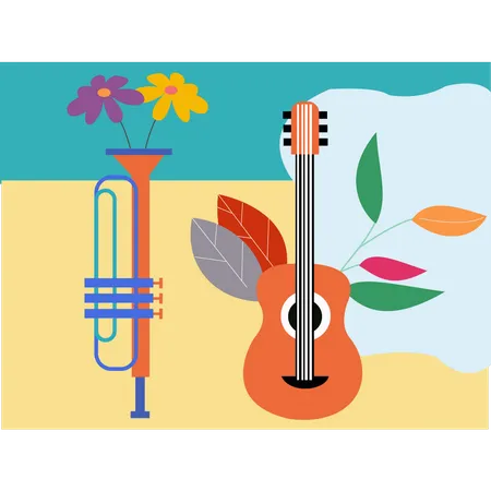 These Are Musical Instruments Illustration