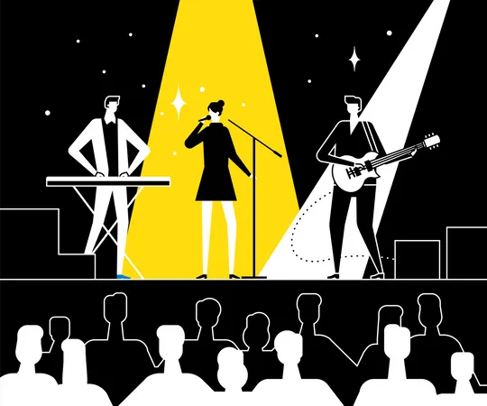 Musikfestival  Illustration