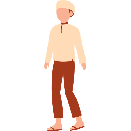 Muslim boy  Illustration