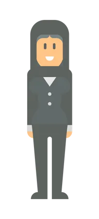 Muslim business person  Illustration