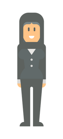 Muslim business person  Illustration