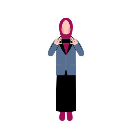 Muslim Business woman  Illustration