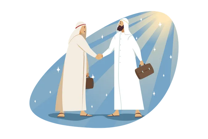 Muslim businessman  Illustration