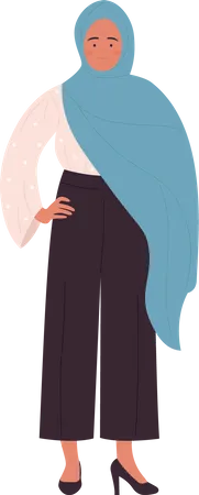 Muslim Businesswoman  Illustration