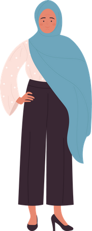 Muslim Businesswoman  Illustration