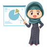 illustrations for muslim businesswoman