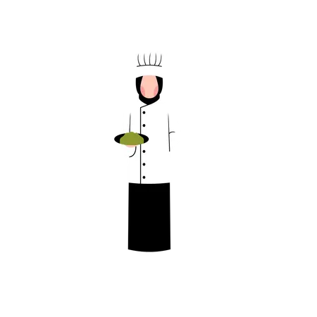 Muslim chef Illustration