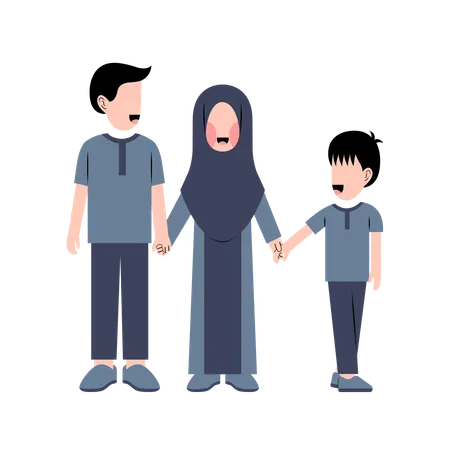 Muslim children  Illustration