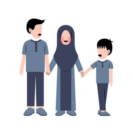 Muslim children  Illustration