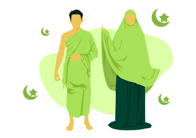 Muslim couple  Illustration