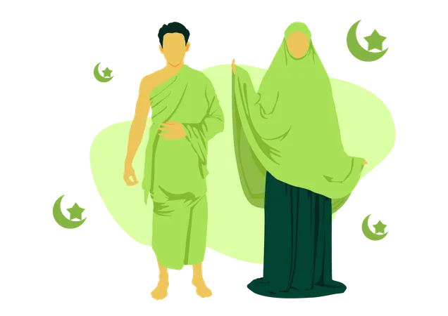 Muslim couple  Illustration