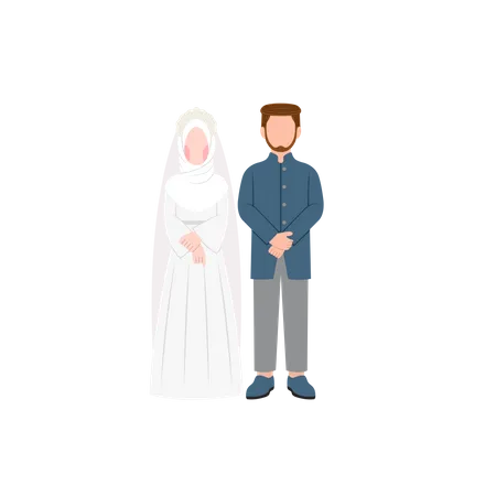 Muslim couple  Illustration