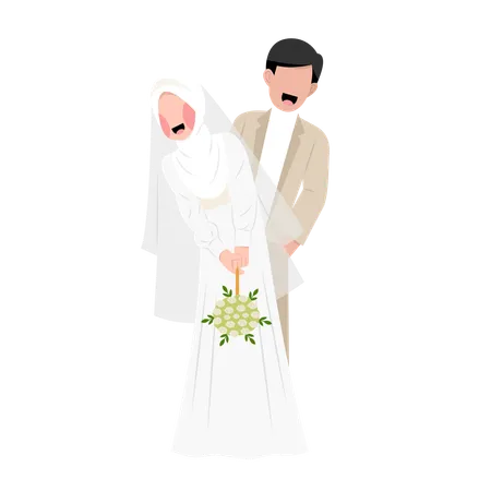 Muslim couple  Illustration