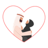 free muslim couple illustrations
