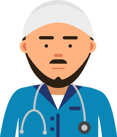 Muslim doctor  Illustration
