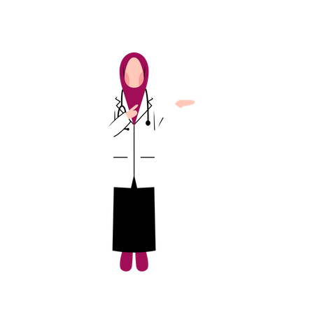 Muslim doctor  Illustration