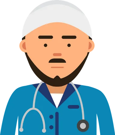 Muslim doctor  Illustration