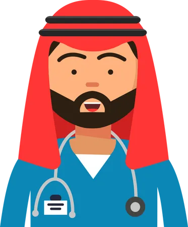 Muslim doctor  Illustration