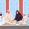 muslim family illustrations free
