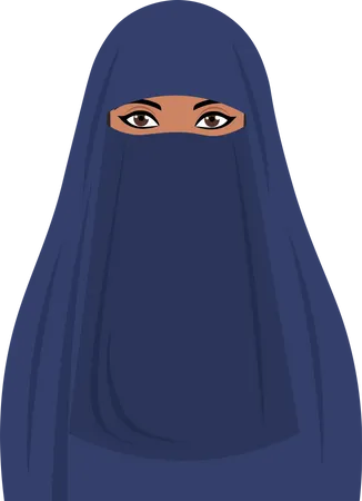 Muslim Girls Avatars Islamic Fashion Women Headscarf Illustration