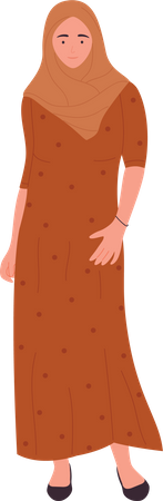 Muslim Female  Illustration
