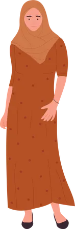 Muslim Female  Illustration