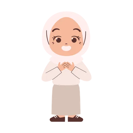 Muslim Girl  Illustration