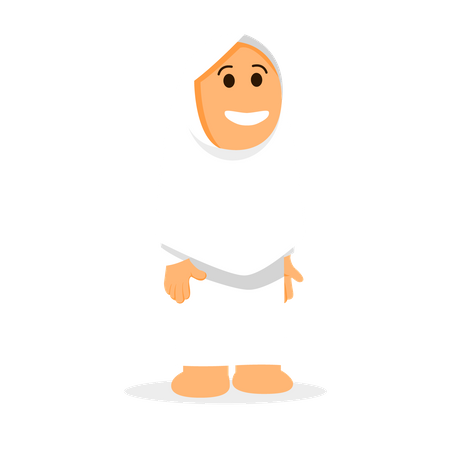 Muslim girl  Illustration