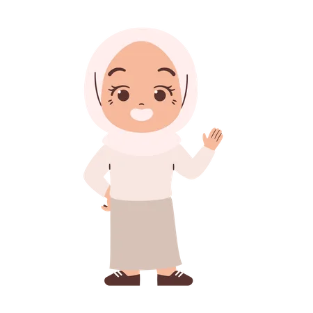 Muslim Girl  Illustration