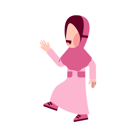 Muslim Girl  Illustration