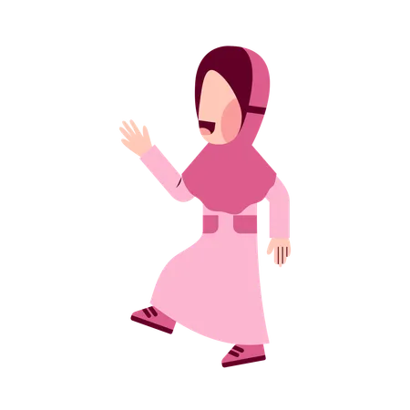 Muslim Girl  Illustration