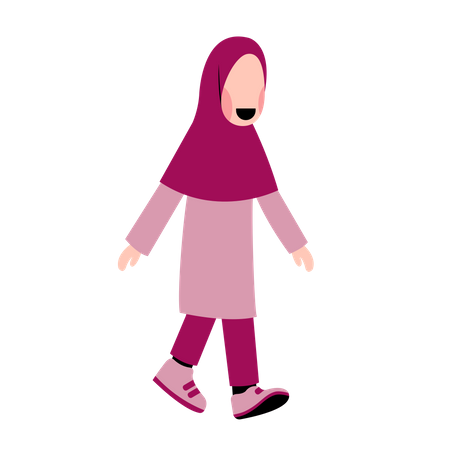 Muslim Girl  Illustration