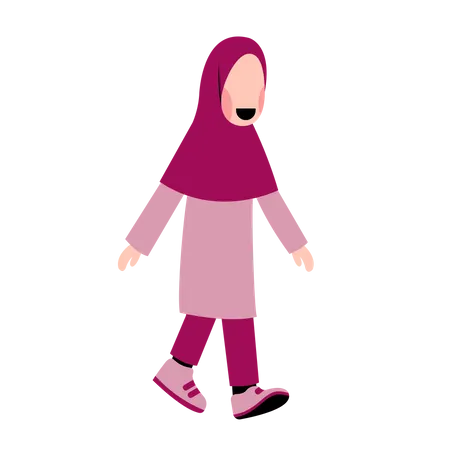 Muslim Girl  Illustration