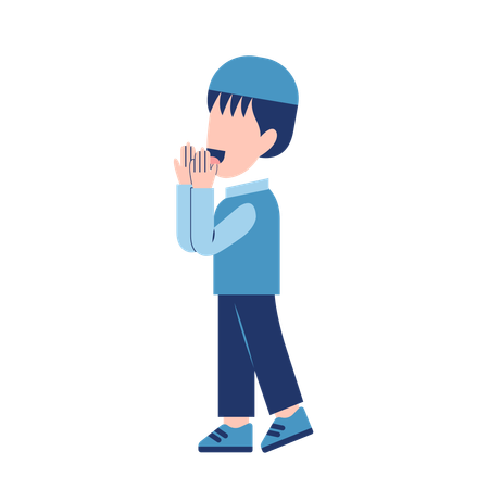 Muslim Kid  Illustration