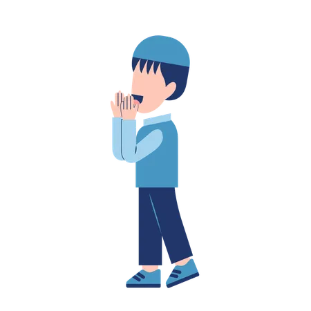 Muslim Kid  Illustration