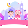 muslim kids illustrations