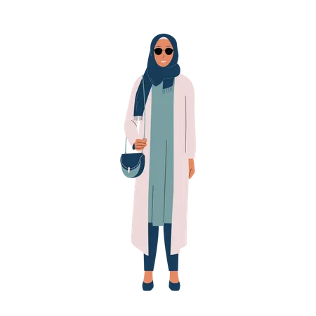 Muslim Lady  Illustration