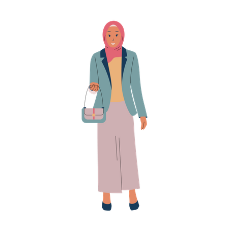 Muslim Lady  Illustration