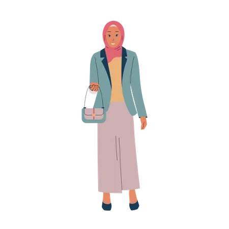 Muslim Lady  Illustration